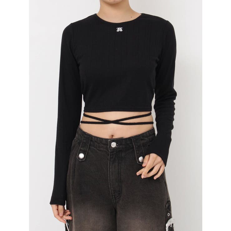 バックオープンロゴトップス | jouetie | 詳細画像50 