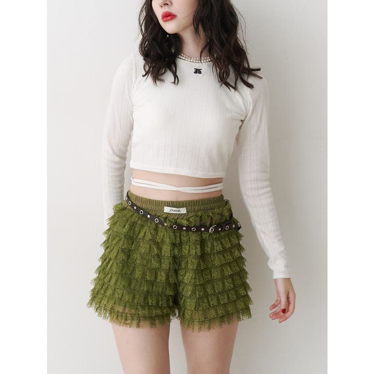 バックオープンロゴトップス | jouetie | 詳細画像7 