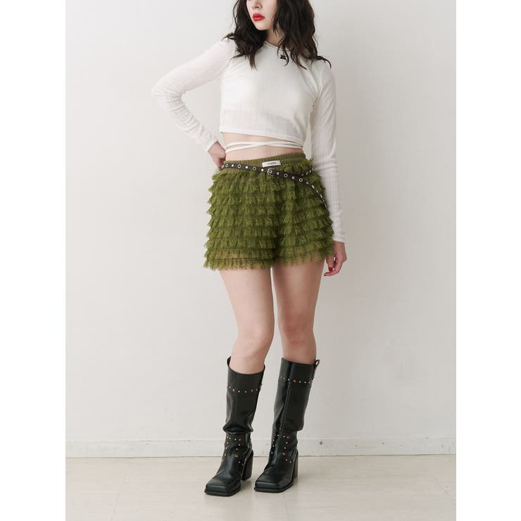 バックオープンロゴトップス | jouetie | 詳細画像8 