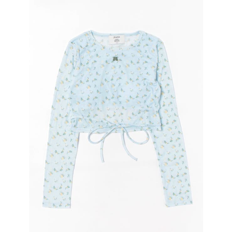 ブルー | バックオープンロゴトップス | jouetie