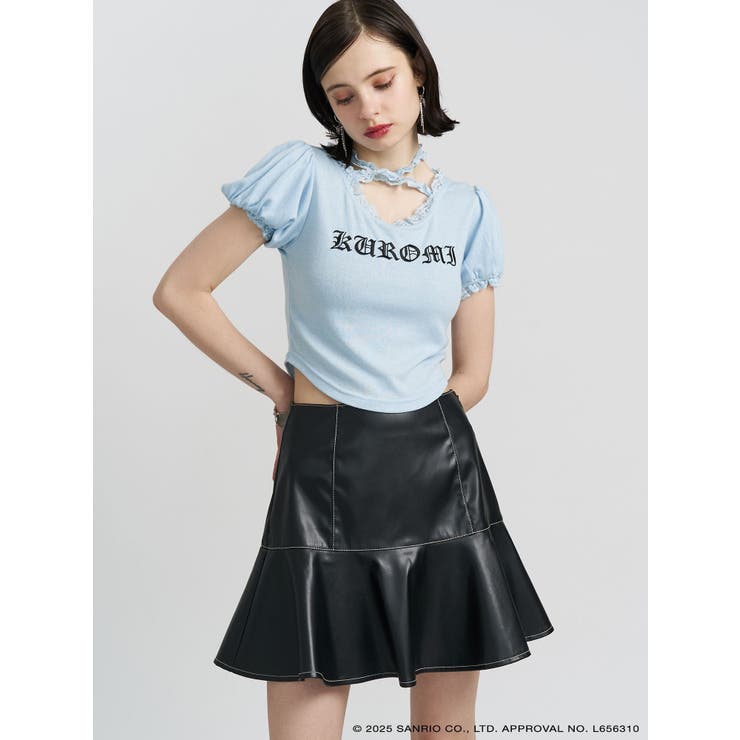 【メロクロコラボ】KUROMIフリルチョーカーリボントップス | jouetie | 詳細画像11 