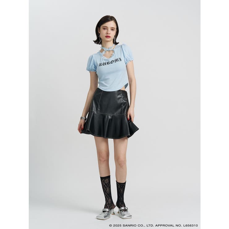 【メロクロコラボ】KUROMIフリルチョーカーリボントップス | jouetie | 詳細画像12 