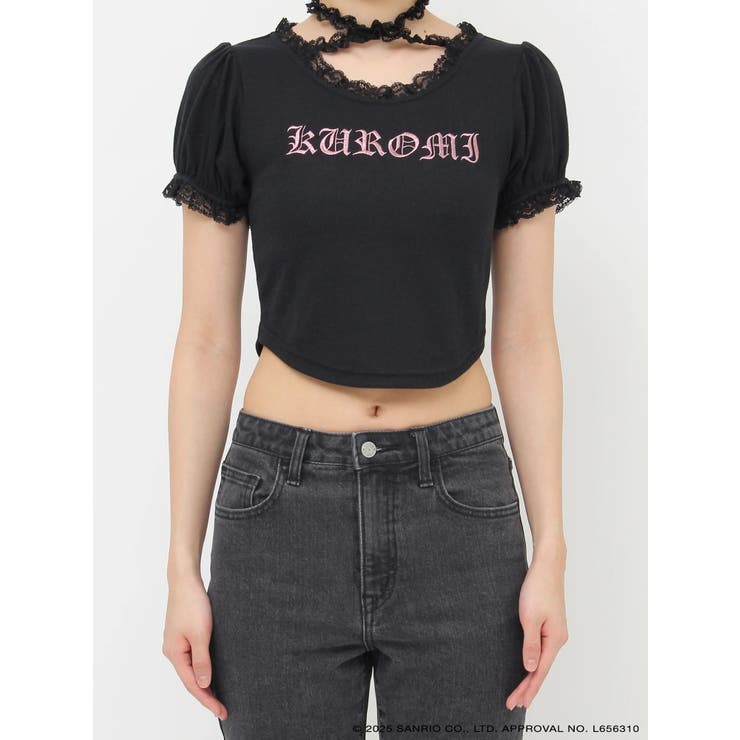 【メロクロコラボ】KUROMIフリルチョーカーリボントップス | jouetie | 詳細画像15 