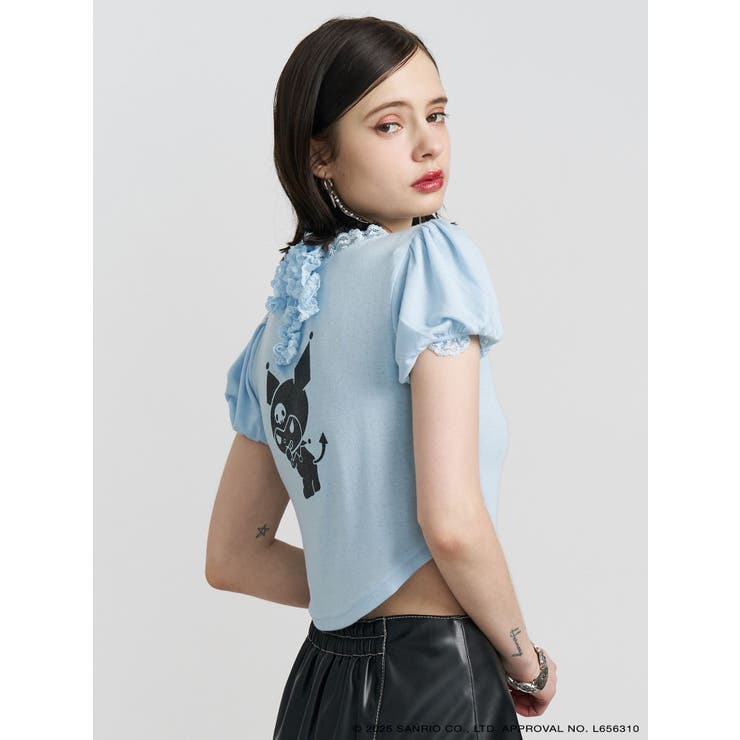 【メロクロコラボ】KUROMIフリルチョーカーリボントップス | jouetie | 詳細画像9 