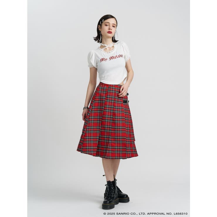 【メロクロコラボ】My Melodyフリルチョーカーリボントップス | jouetie | 詳細画像12 