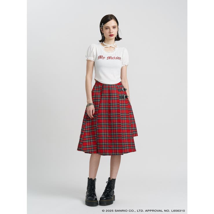 【メロクロコラボ】My Melodyフリルチョーカーリボントップス | jouetie | 詳細画像14 