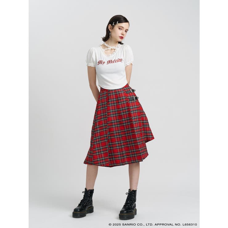 【メロクロコラボ】My Melodyフリルチョーカーリボントップス | jouetie | 詳細画像15 