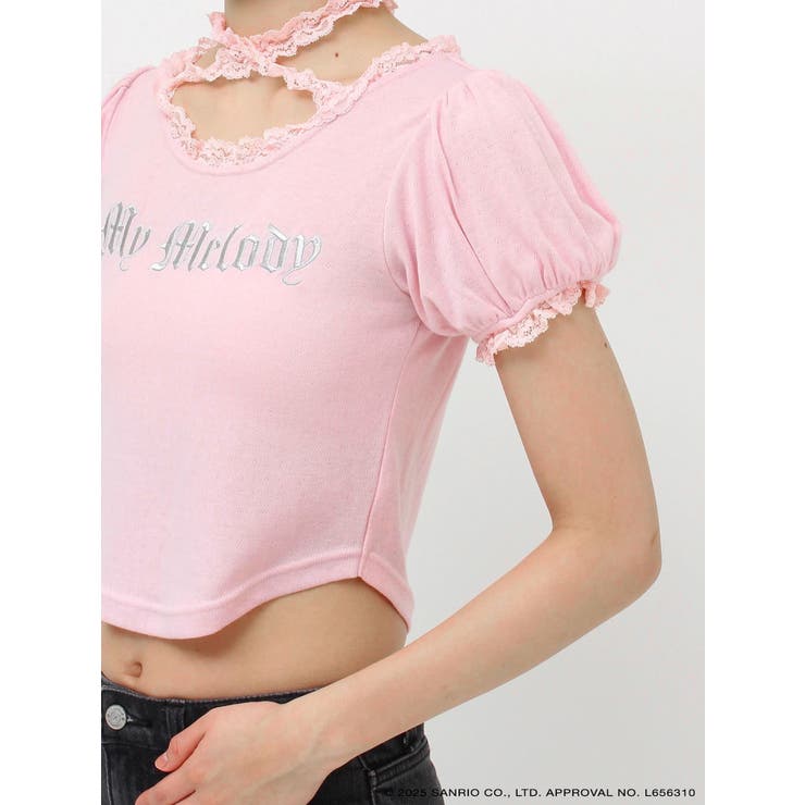 【メロクロコラボ】My Melodyフリルチョーカーリボントップス | jouetie | 詳細画像20 