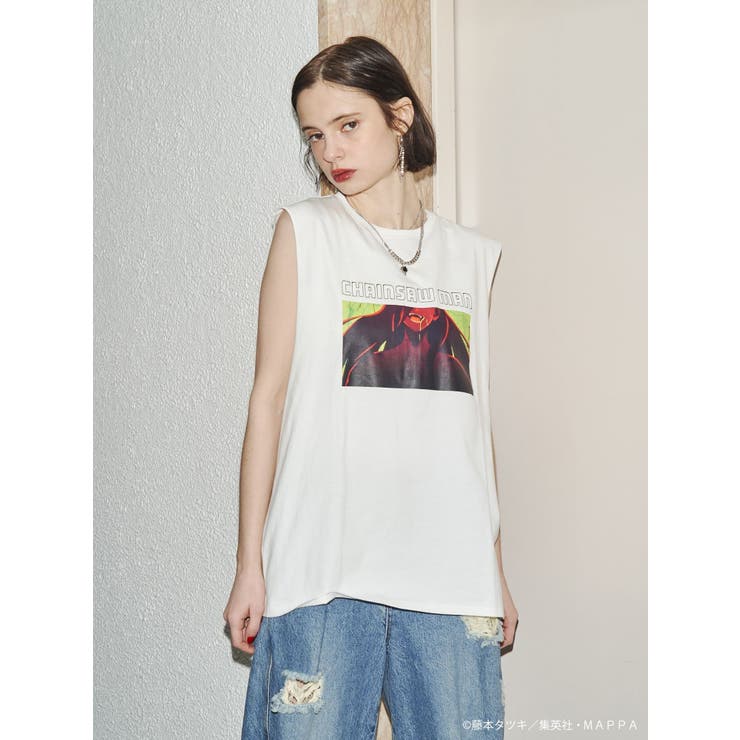 【TVアニメ『チェンソーマン』】ノースリーブBIGTシャツ | jouetie | 詳細画像9 