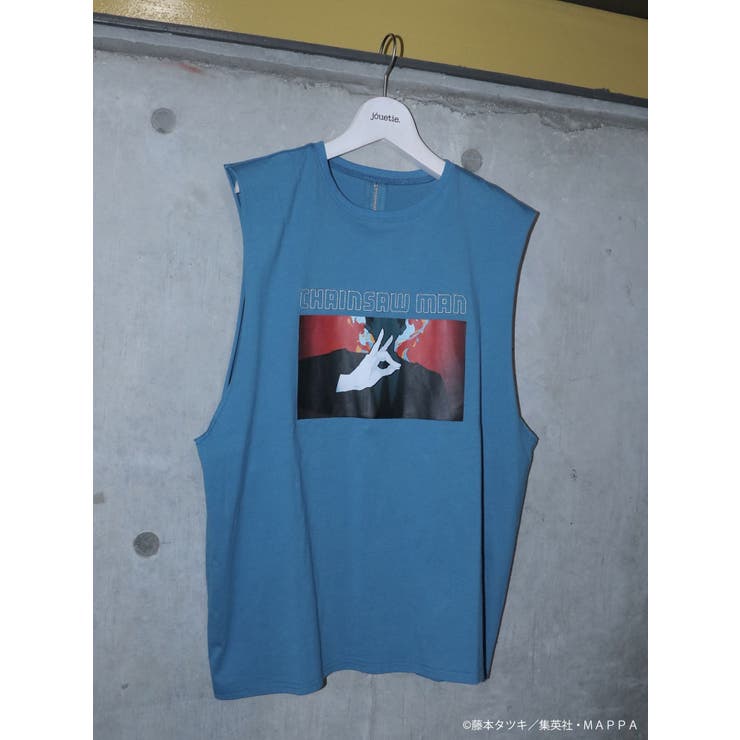 ブルー | 【TVアニメ『チェンソーマン』】ノースリーブBIGTシャツ | jouetie