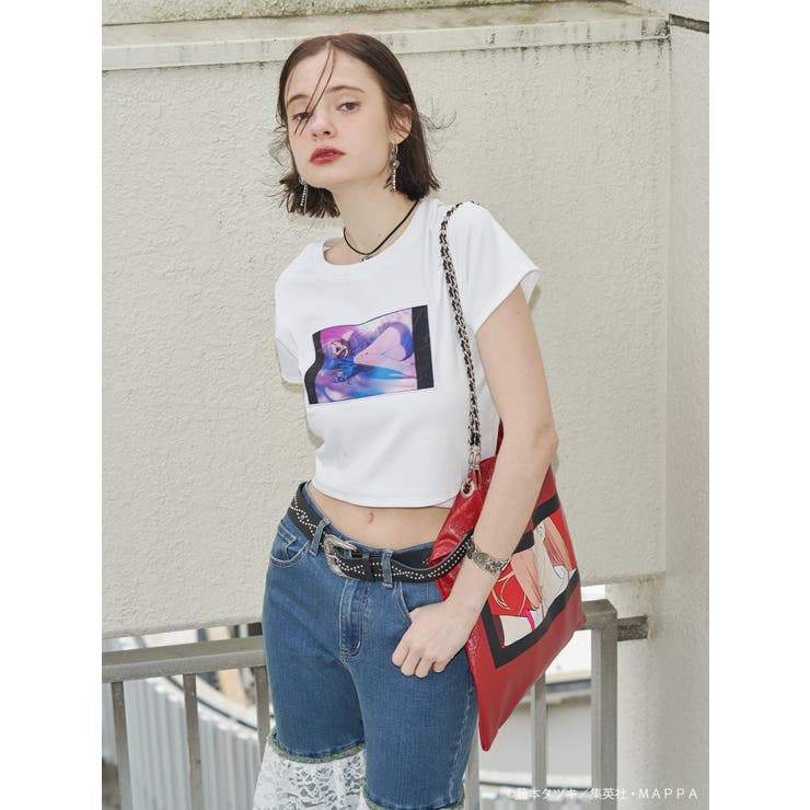 オフホワイト | 【TVアニメ『チェンソーマン』】フィットシーンTシャツ | jouetie