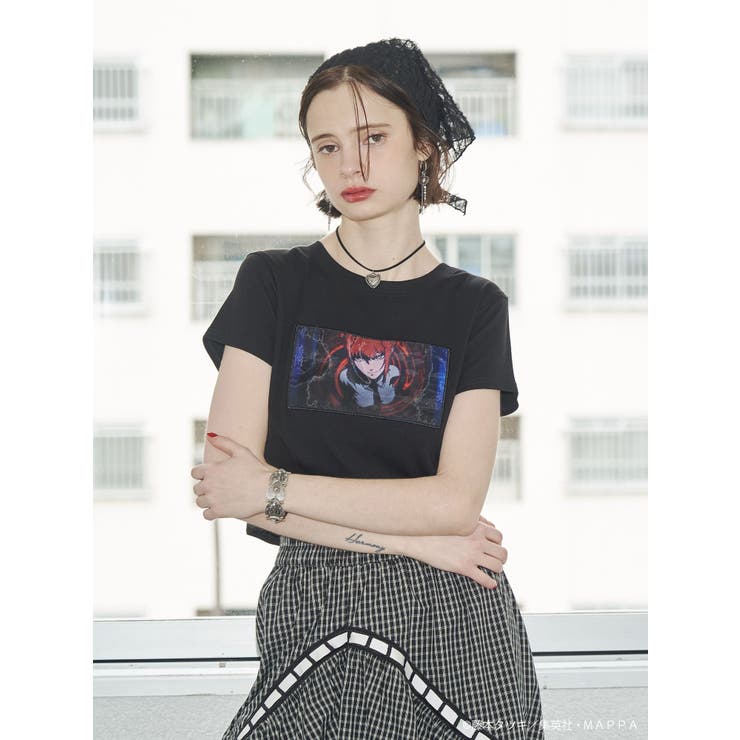 ブラック | 【TVアニメ『チェンソーマン』】フィットシーンTシャツ | jouetie