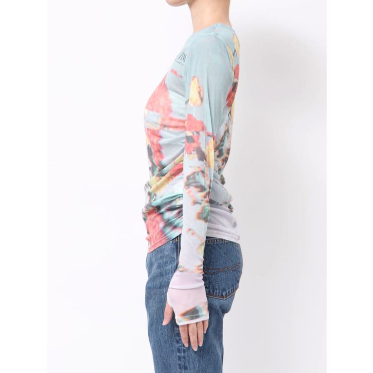 フラワーパターンシアートップス | jouetie | 詳細画像14 