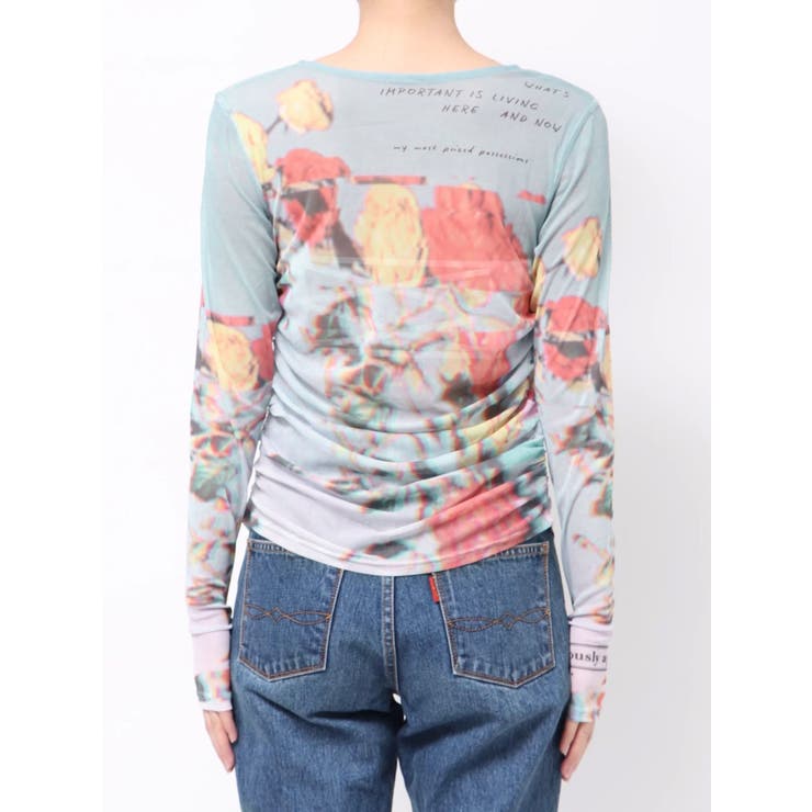 フラワーパターンシアートップス | jouetie | 詳細画像15 