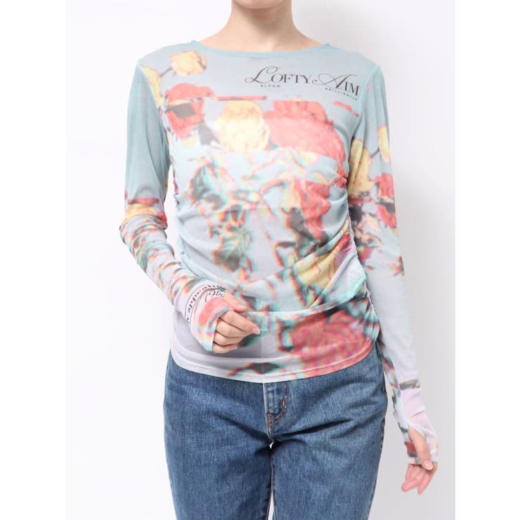 フラワーパターンシアートップス | jouetie | 詳細画像24 