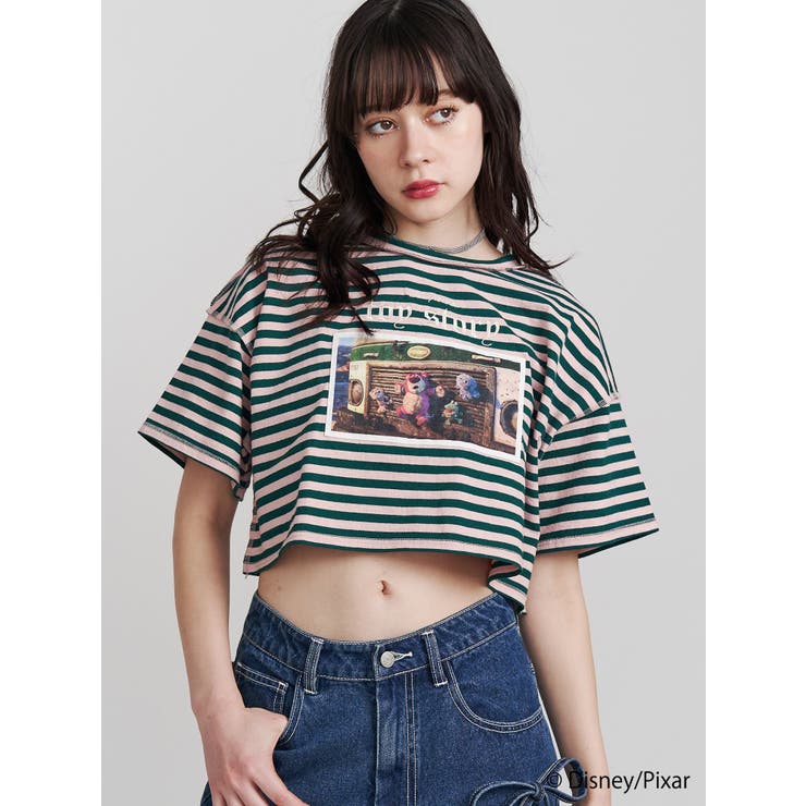 ピンク | 【Toy Story】シーンクロップドTシャツ | jouetie