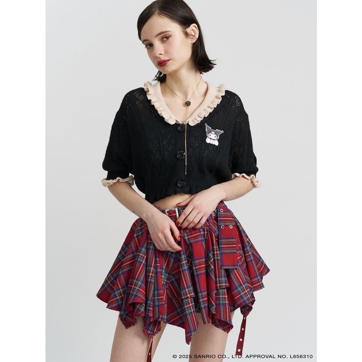 【メロクロコラボ】KUROMIフリルニットカーデ | jouetie | 詳細画像12 