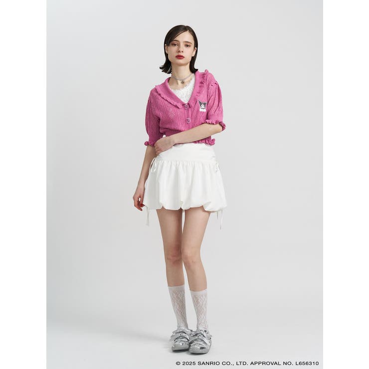 【メロクロコラボ】KUROMIフリルニットカーデ | jouetie | 詳細画像21 