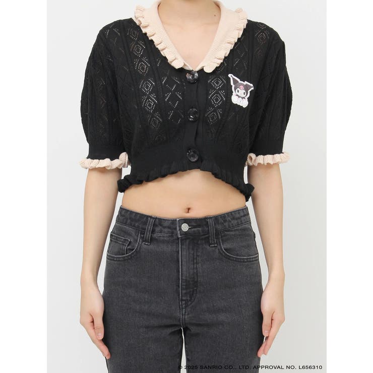 【メロクロコラボ】KUROMIフリルニットカーデ | jouetie | 詳細画像22 