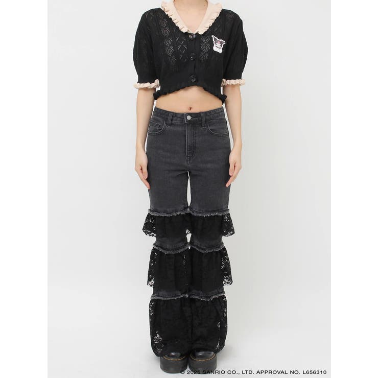 【メロクロコラボ】KUROMIフリルニットカーデ | jouetie | 詳細画像29 