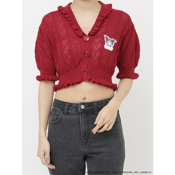 【メロクロコラボ】KUROMIフリルニットカーデ | jouetie | 詳細画像33 