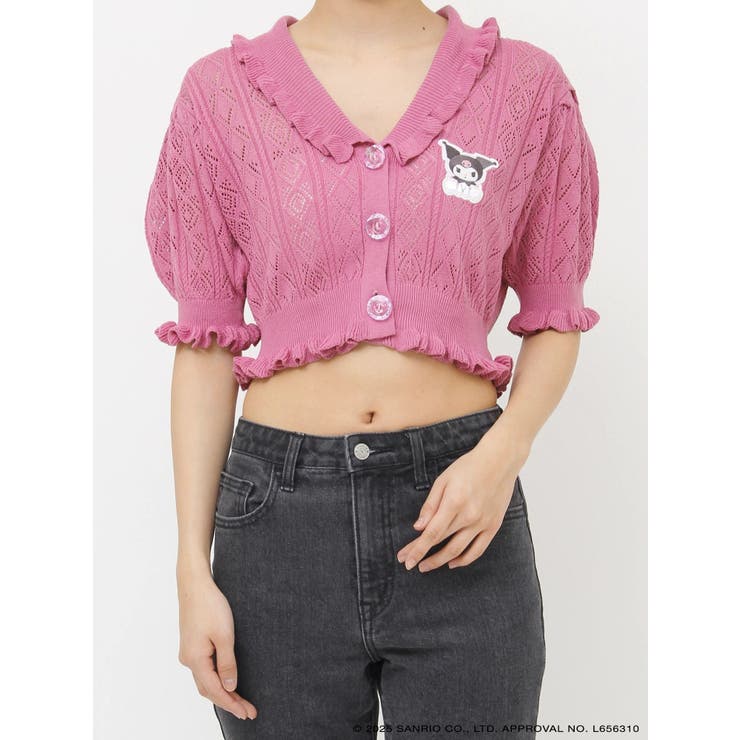 【メロクロコラボ】KUROMIフリルニットカーデ | jouetie | 詳細画像34 