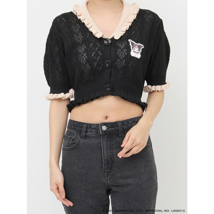 【メロクロコラボ】KUROMIフリルニットカーデ | jouetie | 詳細画像35 