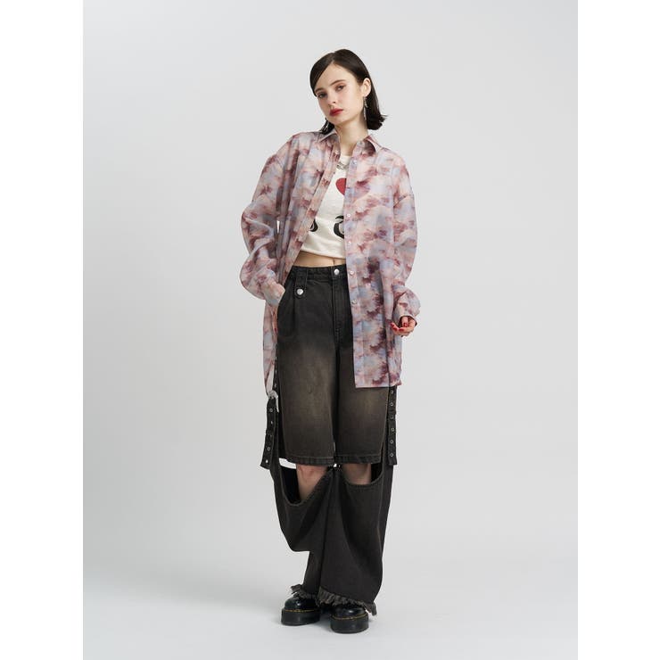 パターンシアールーズシャツ | jouetie | 詳細画像8 