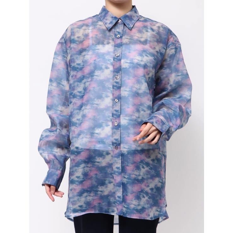 ブルー | パターンシアールーズシャツ | jouetie