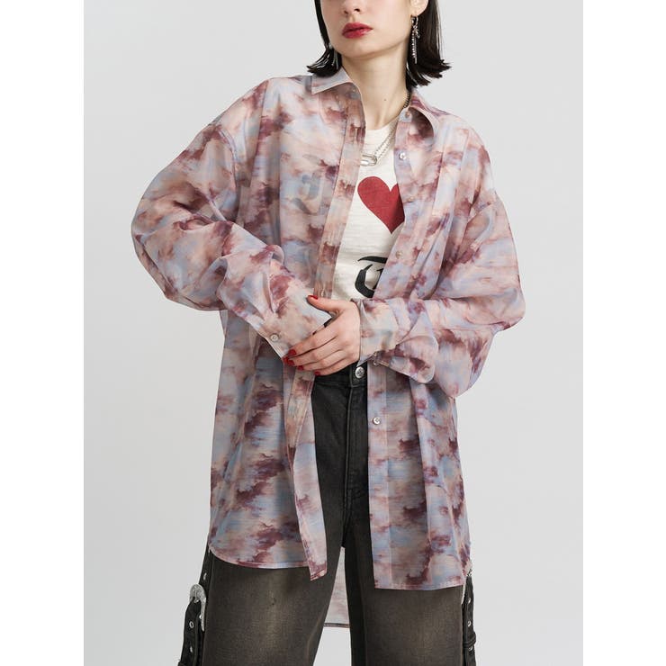 ベージュ | パターンシアールーズシャツ | jouetie