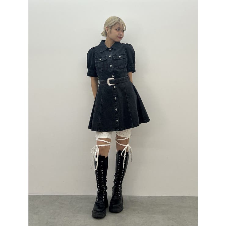 レースアップバイカーパンツ | jouetie | 詳細画像19 