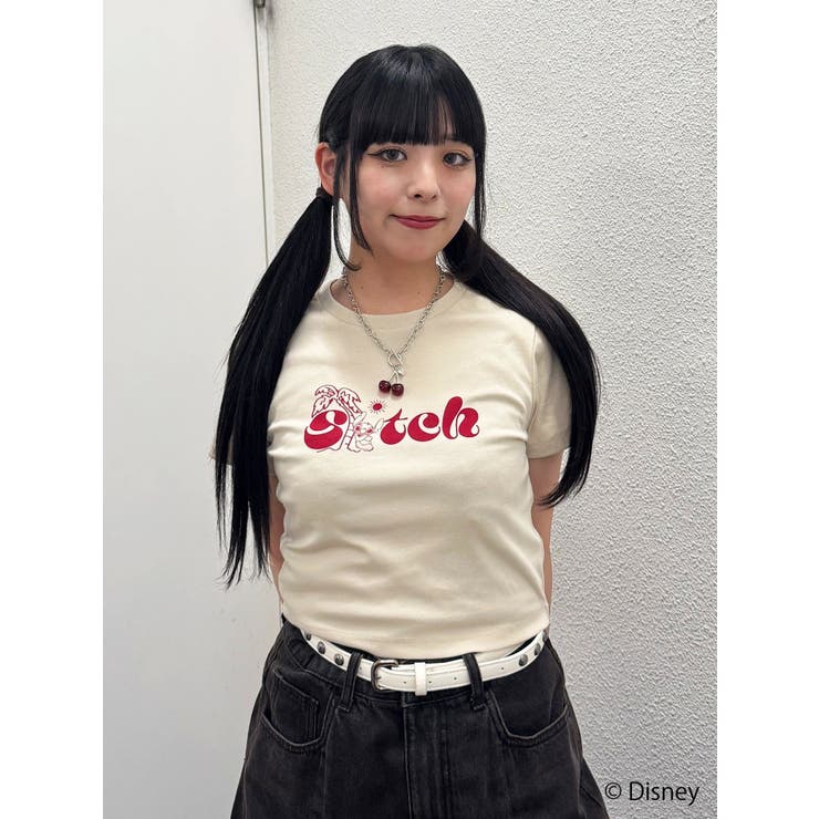 【Lilo&Stitch】ロゴフィットTシャツ | jouetie | 詳細画像16 