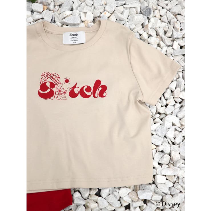 アイボリー | 【Lilo&Stitch】ロゴフィットTシャツ | jouetie