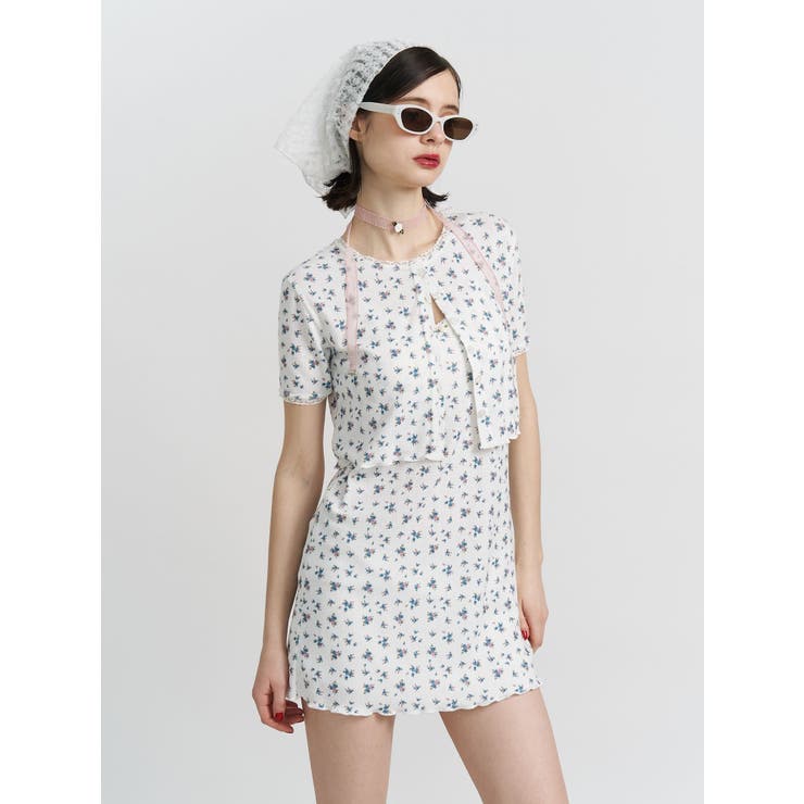 フラワーカットカーデ【セット対応】 | jouetie | 詳細画像2 