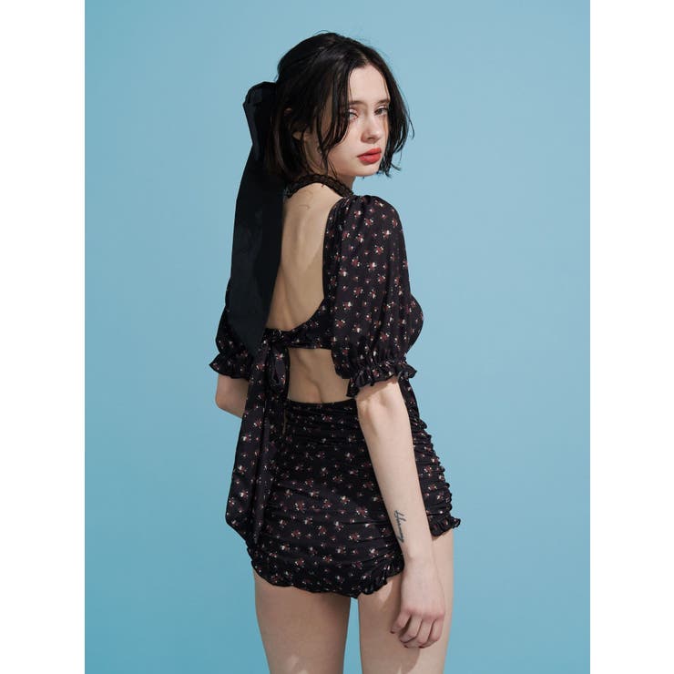 フラワーパフスリーブモノキニ | jouetie | 詳細画像5 