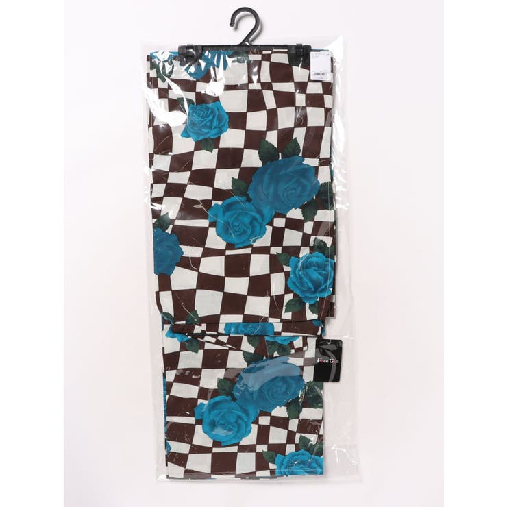 ブルー | 【jouetieオリジナル】ローズチェッカーセパレート浴衣 | jouetie