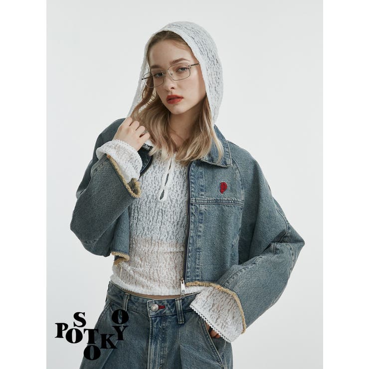 ブルー | 【something×PosTokyo】ZIP BLOUSON | jouetie