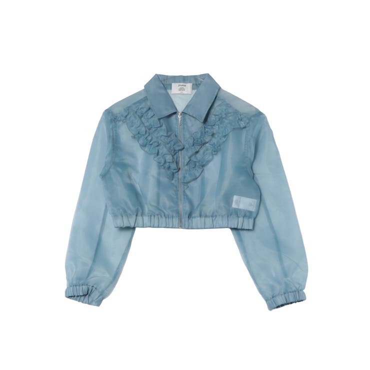 ブルー | フリルシアーブルゾン | jouetie