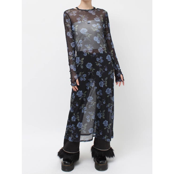 フラワーシアーワンピース[品番：MKSW0065101]｜jouetie（ジュエティ