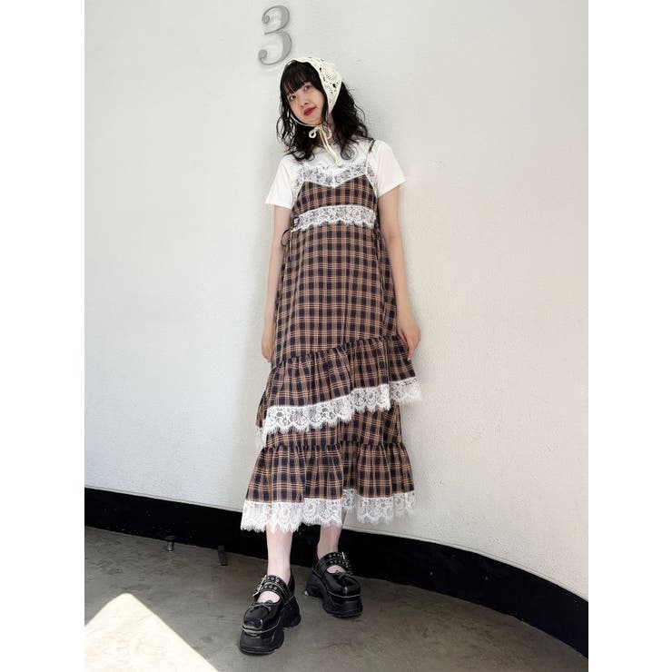 レースドッキングキャミワンピース | jouetie | 詳細画像10 