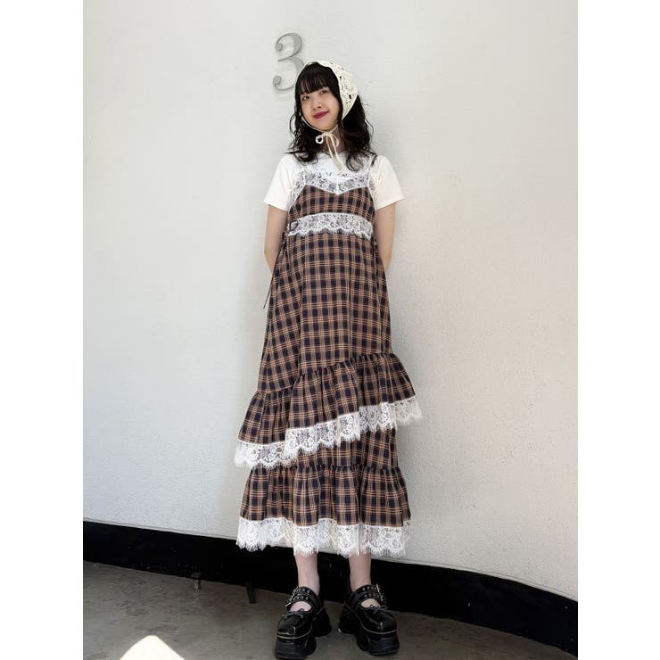 レースドッキングキャミワンピース | jouetie | 詳細画像9 