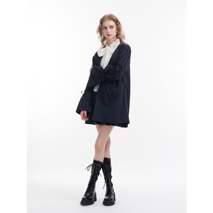 リボンスリーブジャケットミニワンピース | jouetie | 詳細画像12 