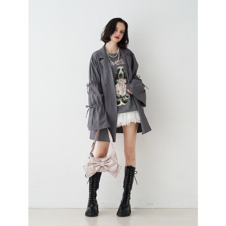 リボンスリーブジャケットミニワンピース | jouetie | 詳細画像17 