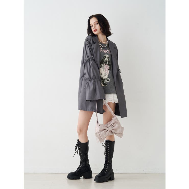 リボンスリーブジャケットミニワンピース | jouetie | 詳細画像18 