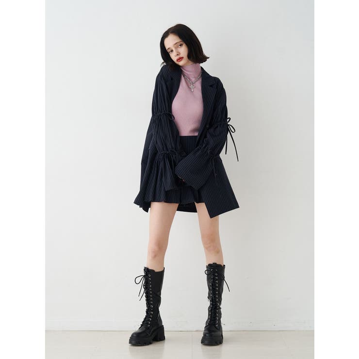 リボンスリーブジャケットミニワンピース | jouetie | 詳細画像2 