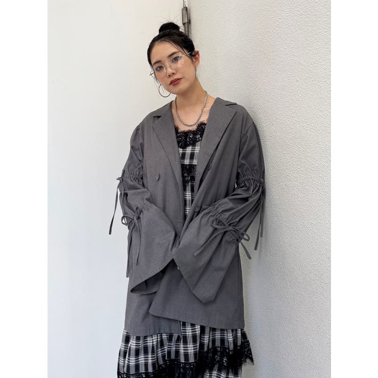 リボンスリーブジャケットミニワンピース | jouetie | 詳細画像26 