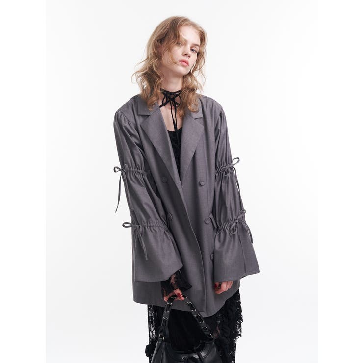 リボンスリーブジャケットミニワンピース | jouetie | 詳細画像8 