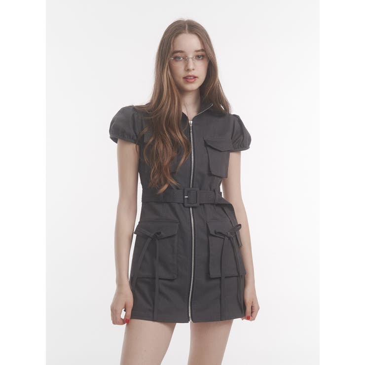 ピケ　シュタイフ 販路限定　ミニワンピース XSサイズあり【ANGEL R/エンジェルアール】シフォンショルダー