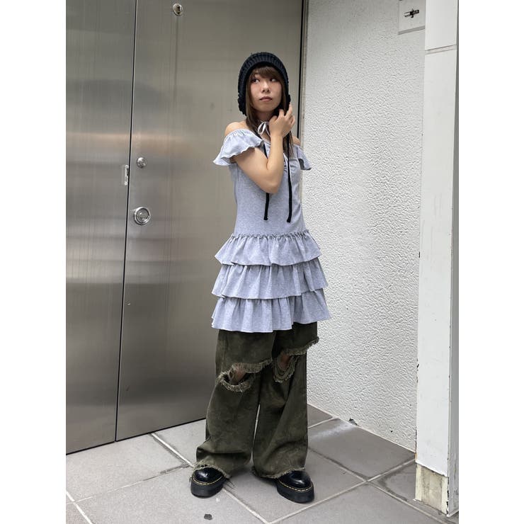 フレンチスリーブフリルワンピース | jouetie | 詳細画像10 