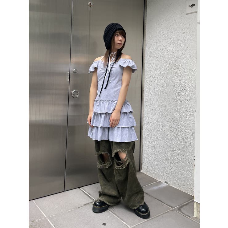 フレンチスリーブフリルワンピース | jouetie | 詳細画像11 